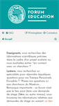 Mobile Screenshot of forumeducation.mnhn.fr