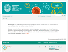 Tablet Screenshot of forumeducation.mnhn.fr