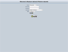 Tablet Screenshot of dsiwebmail.mnhn.fr